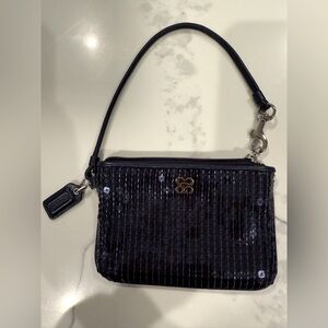 Coach sequence wristlet blue